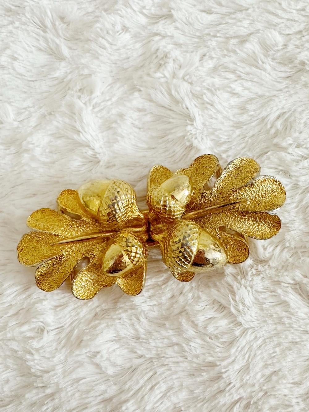 Vintage Mimi D N Acorn Belt Buckle